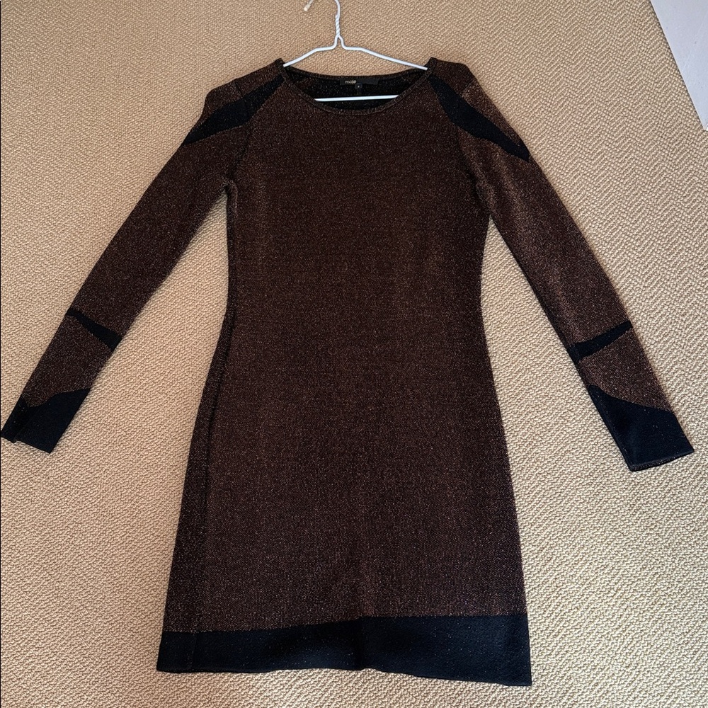 Maje Sparkle BronzeWomen's Dress, size 2